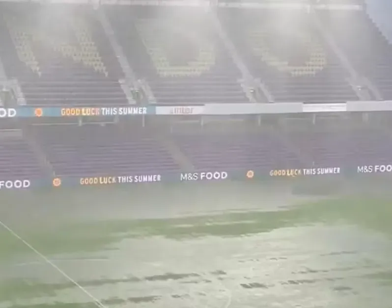 Condições meteorológicas adversas ameaçaram jogo na véspera do Mundial